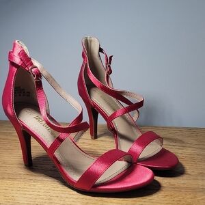 Dream Pairs Red Strappy Stiletto Heels